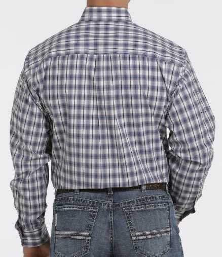 Cinch Long Sleeve White Plaid Shirt Cowboy Headquarters