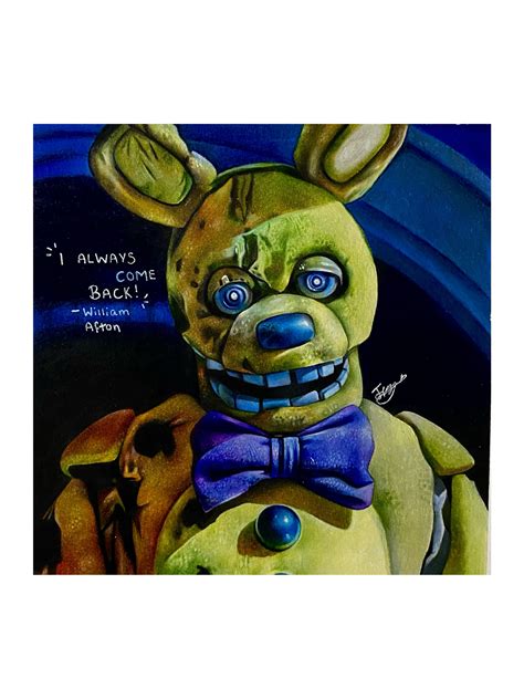 Springtrap William Afton Print 8x10 - Etsy