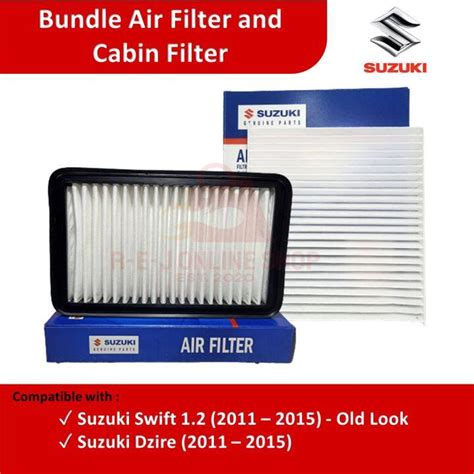 Bundle Air Filter And Cabin Filter For Suzuki Swift 1 2 2011 2015