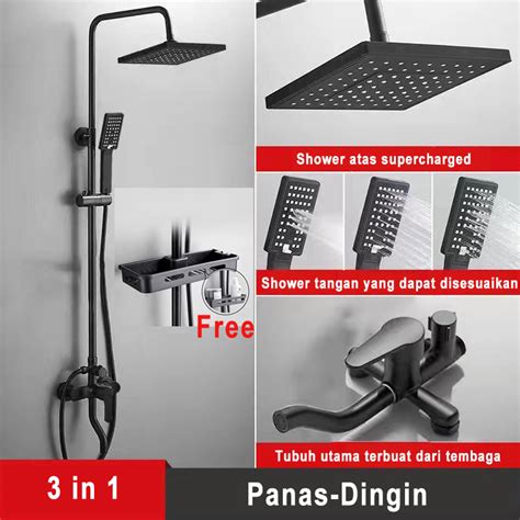 Jual 4 Dalam 1 Lcd Display Piano Keys Shower Kamar Mandi Set Dengan
