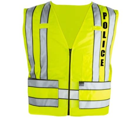 Police Reflective Safety Vest Breakaway Zip Front – Kentucky Uniforms