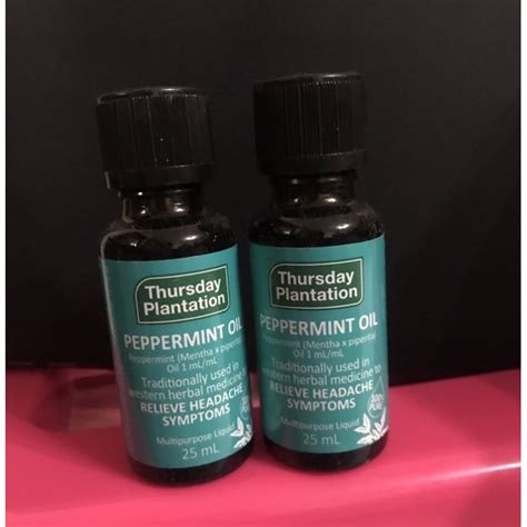 Jual Thursday Plantation Peppermint Oil Ml Original Shopee Indonesia