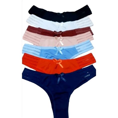 kit calcinhas conforto em microfibra pala na cintura forro de algodão feminina lingerie