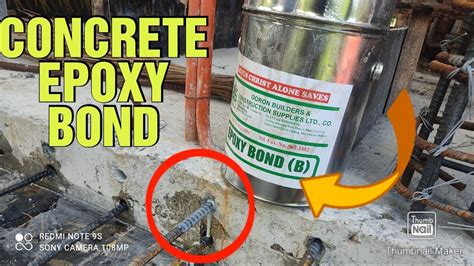 Structural Concrete Epoxy Bond For Grouting Youtube