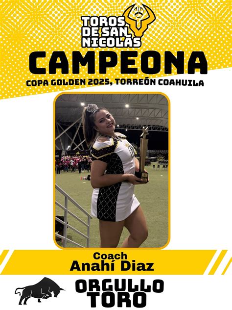 CLUB - Muchas Felicidades para nuestra coach de Porristas Anahí Díaz