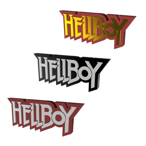 Stl File 3d Multicolor Logosign Hellboy 😈 ・template To Download And