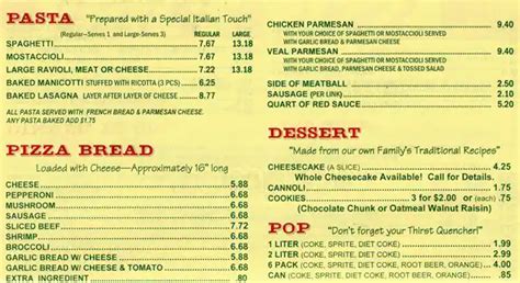 Menu at Phil's Pizza pizzeria, Oak Lawn, Ridgeland Ave