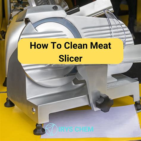 how to clean meat slicer