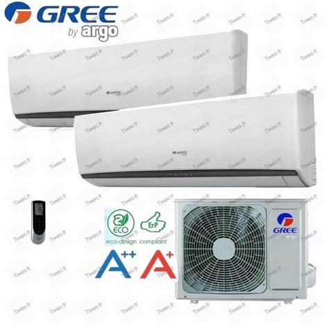 Climatiseur pompe à chaleur bi split 9000 12000 BTU Inverter