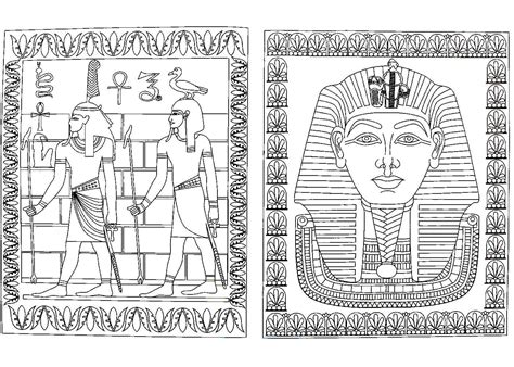 Раскраски Древний Египет распечатать или скачать бесплатно в формате PDF.