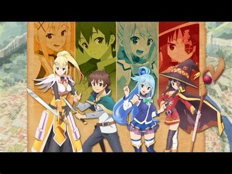 Трейлер аниме: Богиня благословляет этот прекрасный мир - YouTube