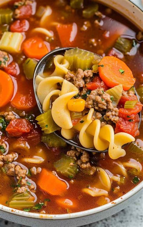 Vegetable Beef Noodle Soup Quick Homemade Recipes