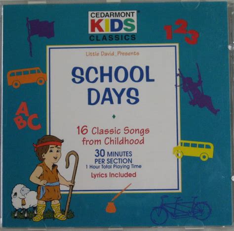 Cedarmont Kids – School Days – CD (Album), 1995 [r24718271] | Discogs