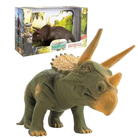 Brinquedo Dinossauro Triceratops grande em Vinil Bee Toys em Promoção