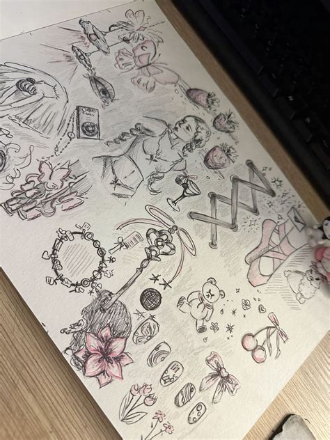 Aesthetic Sketches Coquette Girl