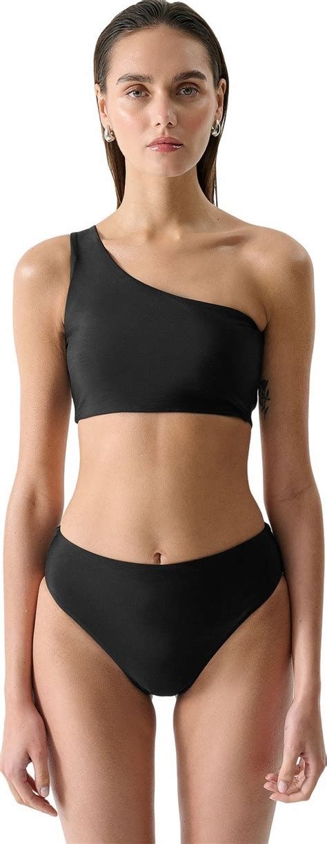 Góra od stroju kąpielowego bikini OTHWSS UBKTF Outhorn głęboka czerń