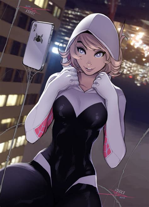 Spider Gwen (mask off) by vashperado on DeviantArt