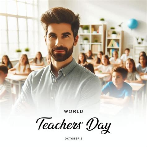 World Teachers Day Social Media Post Banner Poster Template Premium Ai Generated Image