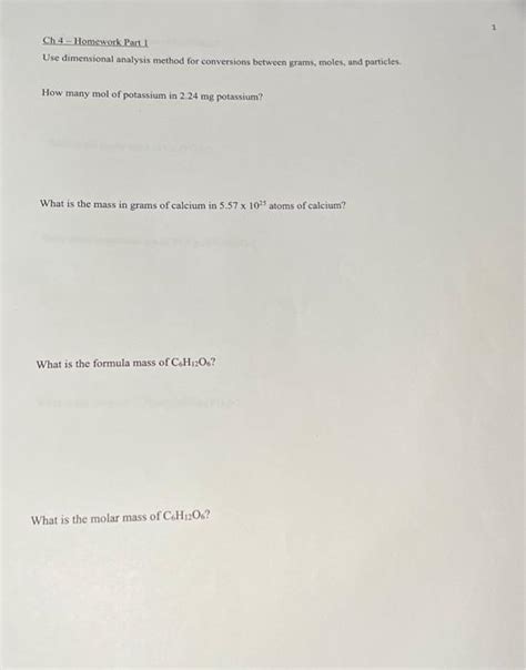 Solved What Is The Mass In Grams Of Calcium In 5 571025 Chegg