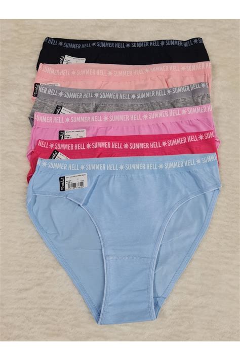 Tutku Kadın 6 lı Paket Karışık Renk Carmen Bikini Külot Fiyatı Yorumları Trendyol