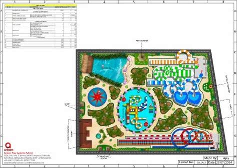 Water Park Layout Plan Design In Mumbai