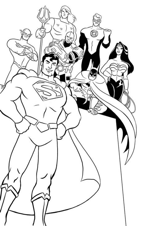 Justice League Of America Task Force Coloring Page Netart Superman