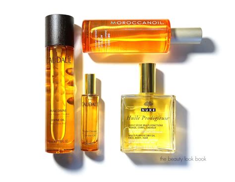 The Beauty Look Book Luxury Body Oils Caudalie Divine Oil Nuxe Huile