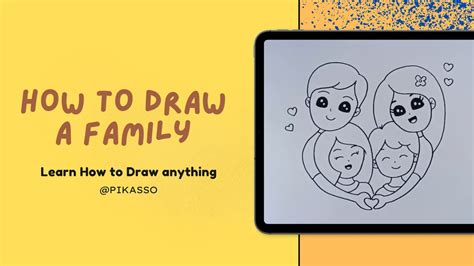 Draw Your Family Tradução - How to Draw a Family Easy - YouTube
