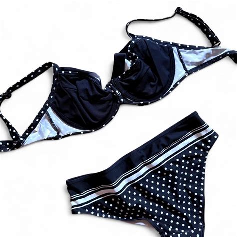 Polka Dot Bikini Set New Without Tags Had Tags But Depop