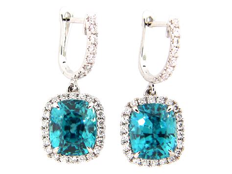 Dilamani Jewelry | Blue Zircon Earrings