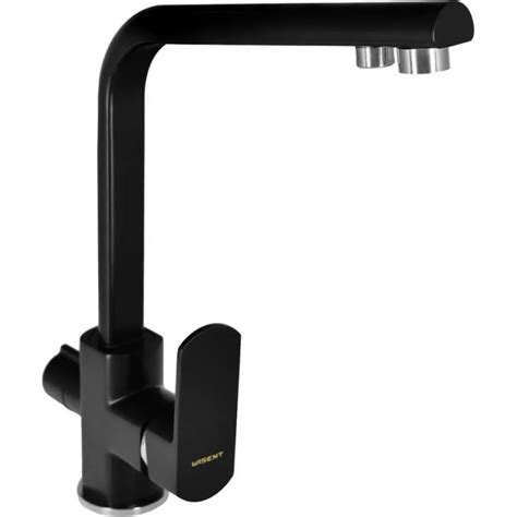 Смеситель для кухни WISENT с подводкой питьевой воды (оникс) W4054-3-25 ...