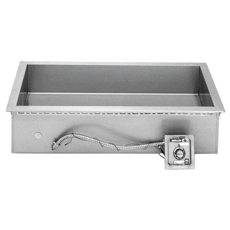 Wells 5P HT200 Bain Marie Style 2 Pan Drop In Hot Food Well With Drain Top Mount Thermostat