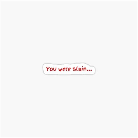 Terraria You Were Slain Sticker For Sale By Takushi4 Redbubble