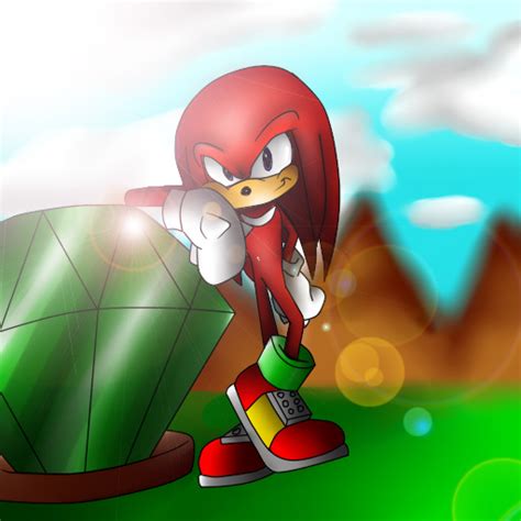 Knuckles With Master Emerald By Sonri97 On Deviantart