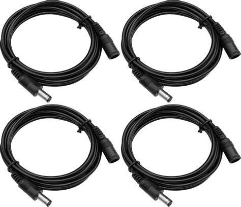ANLINK 4 Pack 6ft DC Power Extension Cord 5.5mm*2.1mm Male to Female