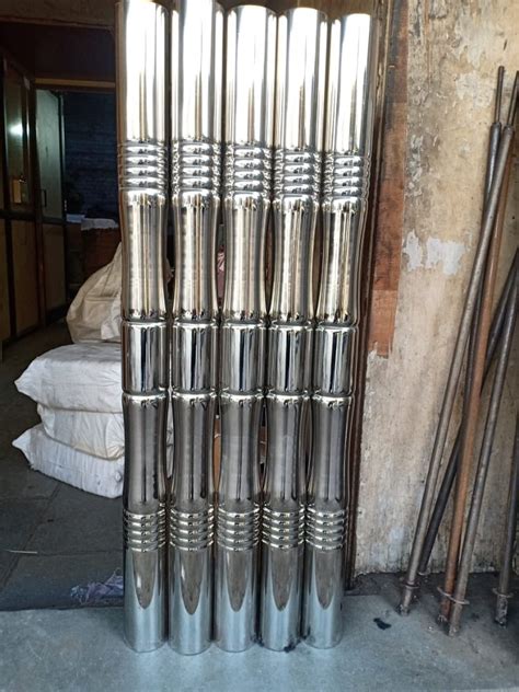 Tepar Stairs Ss Pillars For Home Hotel Etc Material Grade Ss