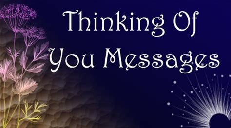 Thinking of you Messages, Nice & Romantic Text Messages