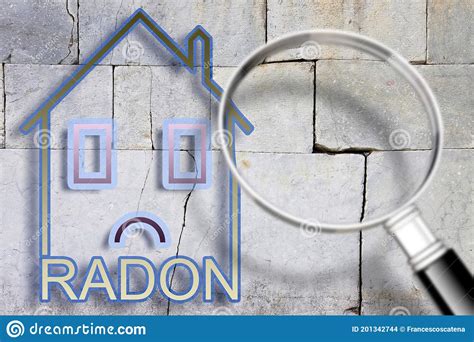 Le Danger Du Gaz De Radon Dans Notre Image Du Concept De Maisons Avec