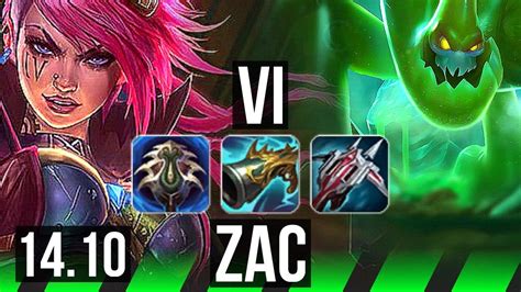 Vi Vs Zac Jgl Solo Kills Games Euw Master