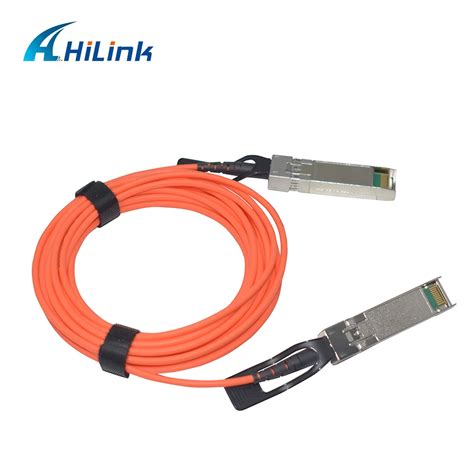 Free Shipping! 10G SFP+ To SFP+ 5M AOC Cable Active Optical Cable SFP 10G AOC5M-in Communication ...