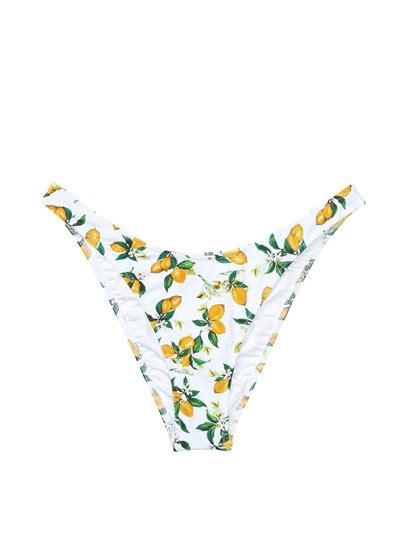Y Ksek Bacak Brazilian Bikini Tipi Alt Limon Desenli Vs Victoria S Secret Swim