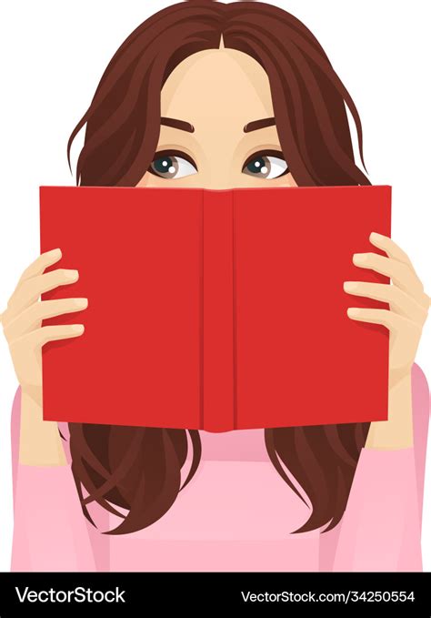 Woman Reading Book Royalty Free Vector Image Vectorstock