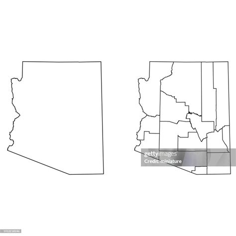 Arizona Map High Res Vector Graphic Getty Images