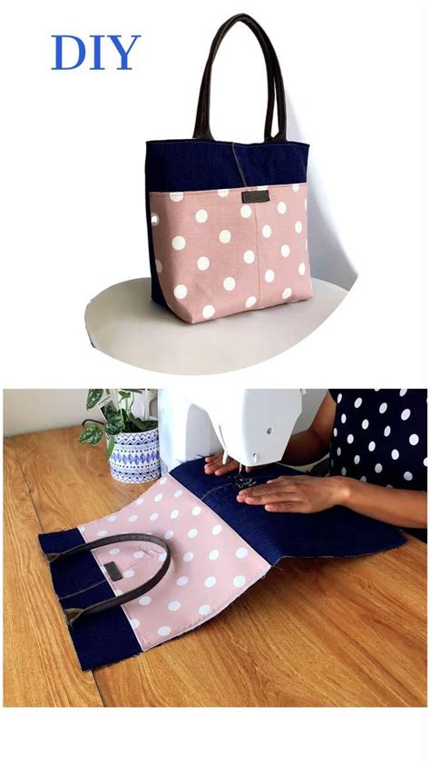 Wonderful DIY CUTE DENIM TOTE BAG Vídeo Sacolas acolchoadas