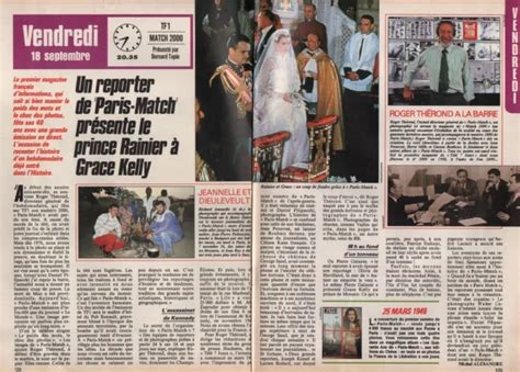 COUPURE DE PRESSE Clipping 1987 Rainier Grace Kelly 2 Pages EUR 5