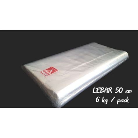 Jual Plastik Pp Roll Lebar 45 50 60 Cm Tebal 03 Bening Panjang Di