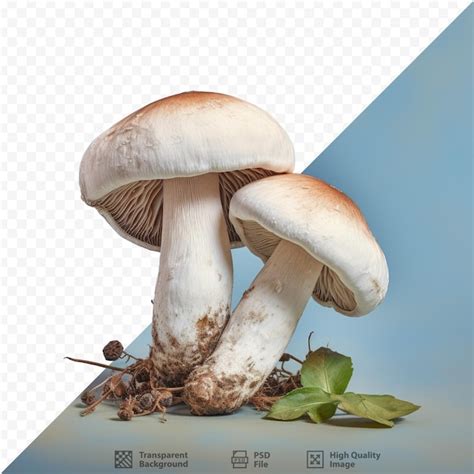 Premium Psd Boletus Edulis Displayed On Dark Surface