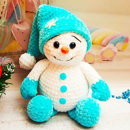 Peluche Pupazzo Di Neve Amigurumi Pdf Schema Gratis