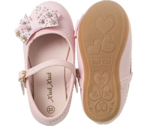 Sapatilha Infantil Feminina Litlle Woman Laço Nude Xuá Xuá