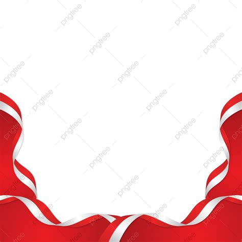 Merah Putih Vector Hd Png Images Banner Hut Ri 77 Bendera Merah Putih